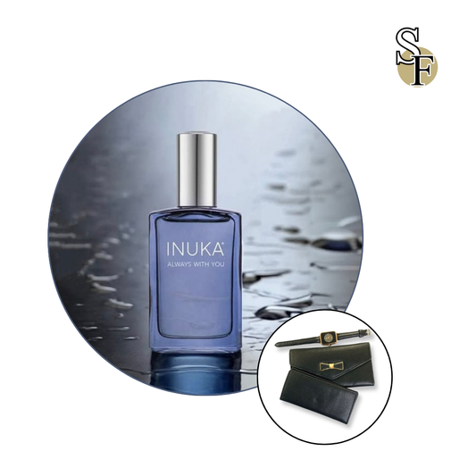 Classic Blue Fragrance (for Her) (Gucci Guilty Platinum) 30ml ,Wallet & Watch Promotion
